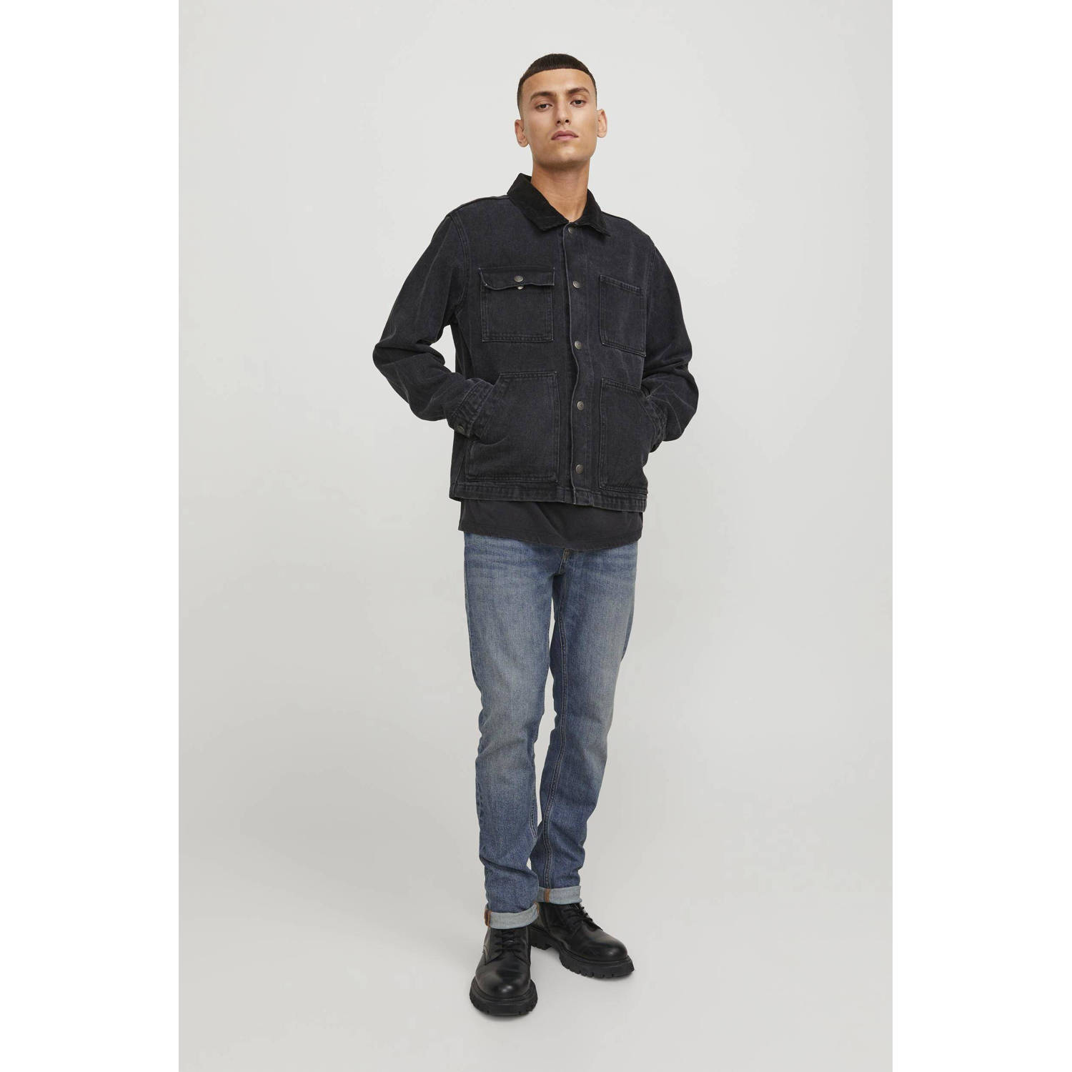 JACK & JONES JEANS INTELLIGENCE slim fit jeans JJIGLENN JJCOLE am 271 blue denim