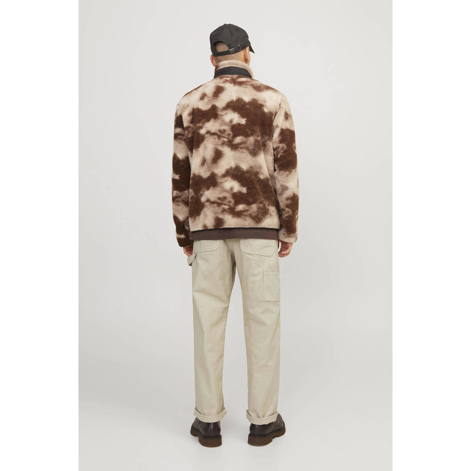 JACK & JONES PANTS STUDIO loose fit cargo broek JPSTEDDIE JJCARPENTER fields of rye