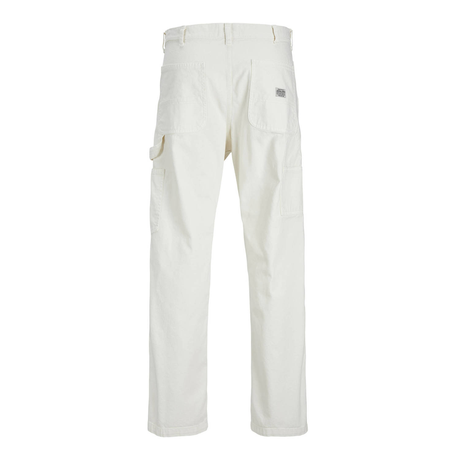 JACK & JONES PANTS STUDIO loose fit cargo broek JPSTEDDIE JJCARPENTER wit