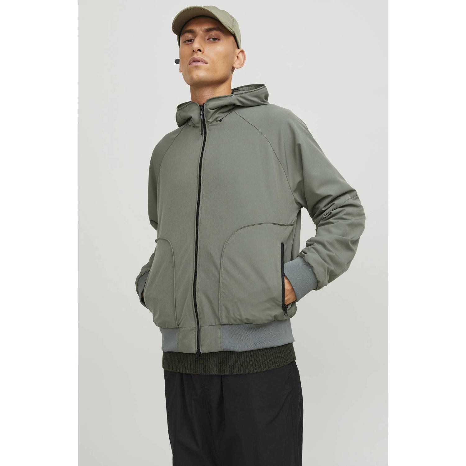 JACK & JONES CORE bomberjack JCOTRACK groen