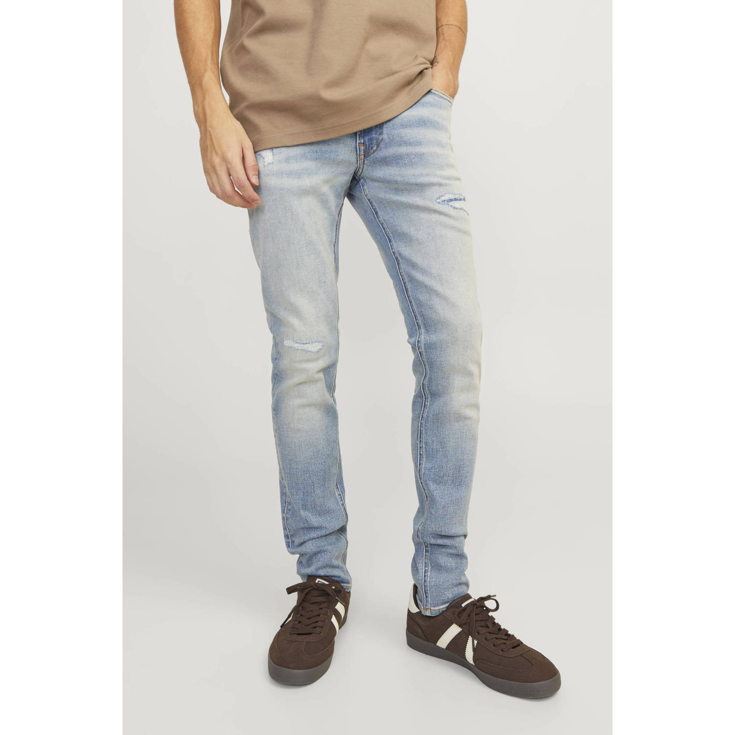 JACK & JONES JEANS INTELLIGENCE skinny jeans JJILIAM JJCOLE ge 672 sn medium blue
