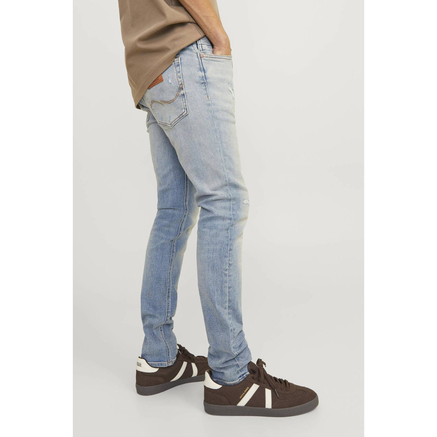 JACK & JONES JEANS INTELLIGENCE skinny jeans JJILIAM JJCOLE ge 672 sn medium blue