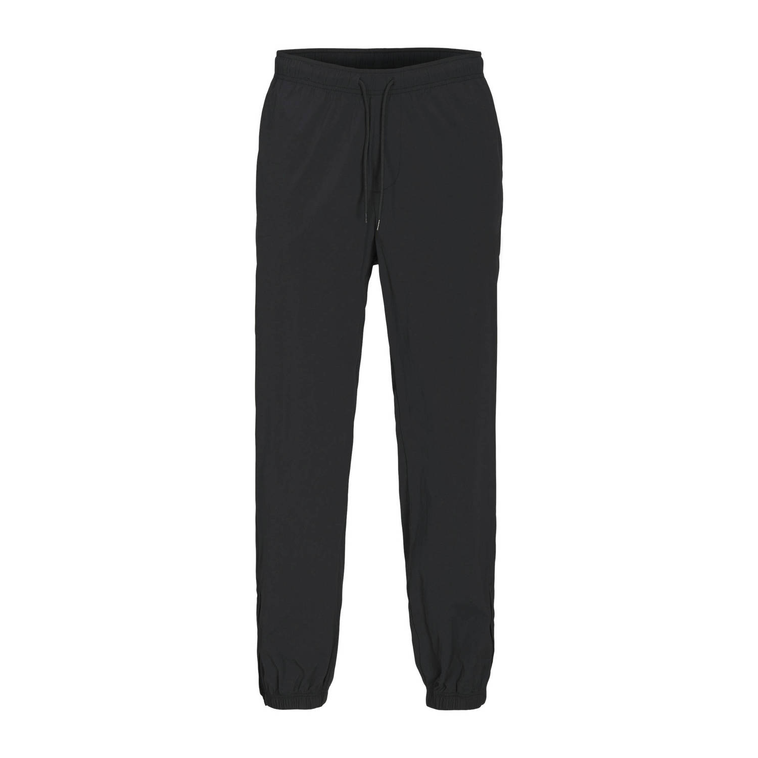 JACK & JONES PANTS STUDIO regular fit joggingbroek JPSTKARL JJHOOK met logo zwart