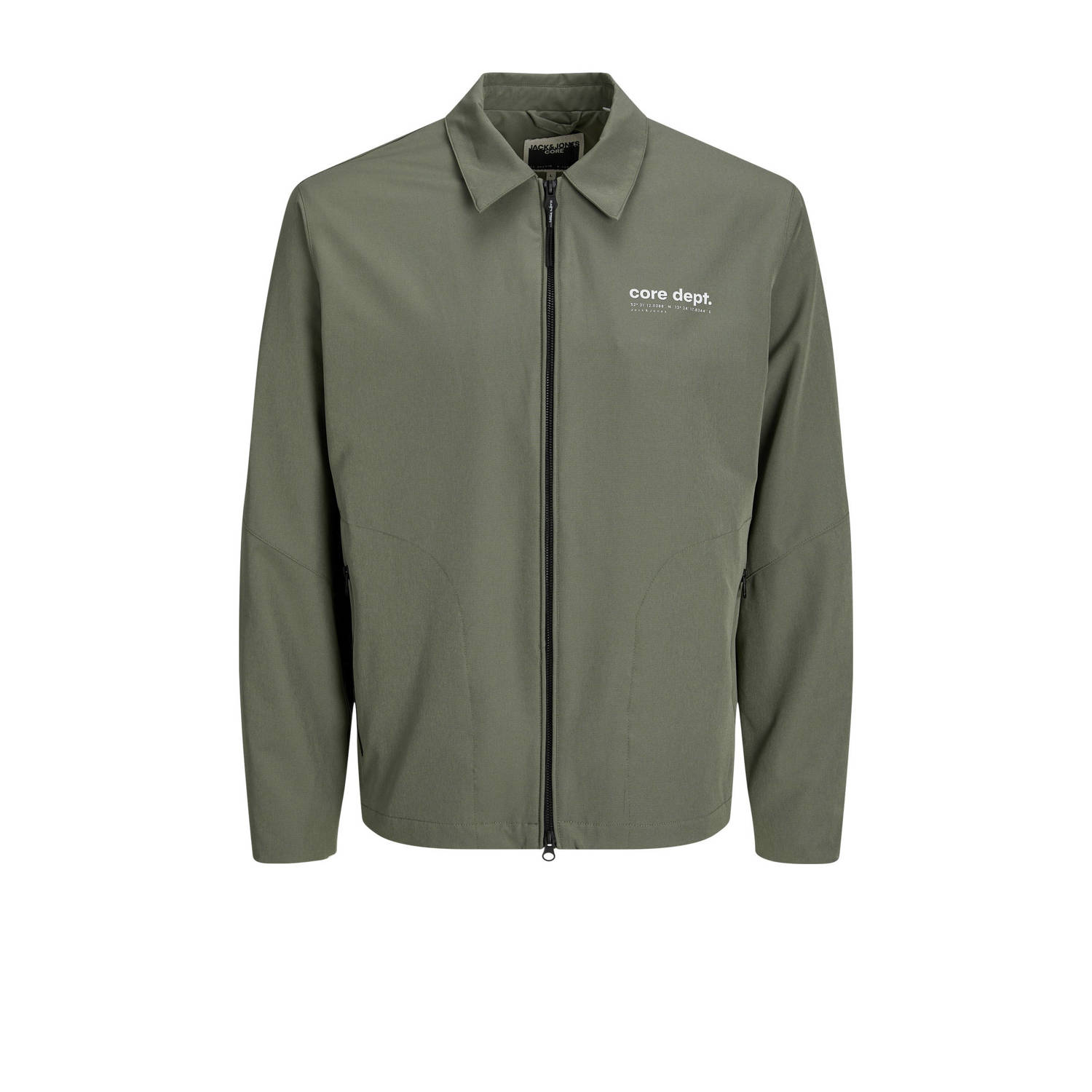JACK & JONES CORE overshirt JCOTRACK met printopdruk agave green
