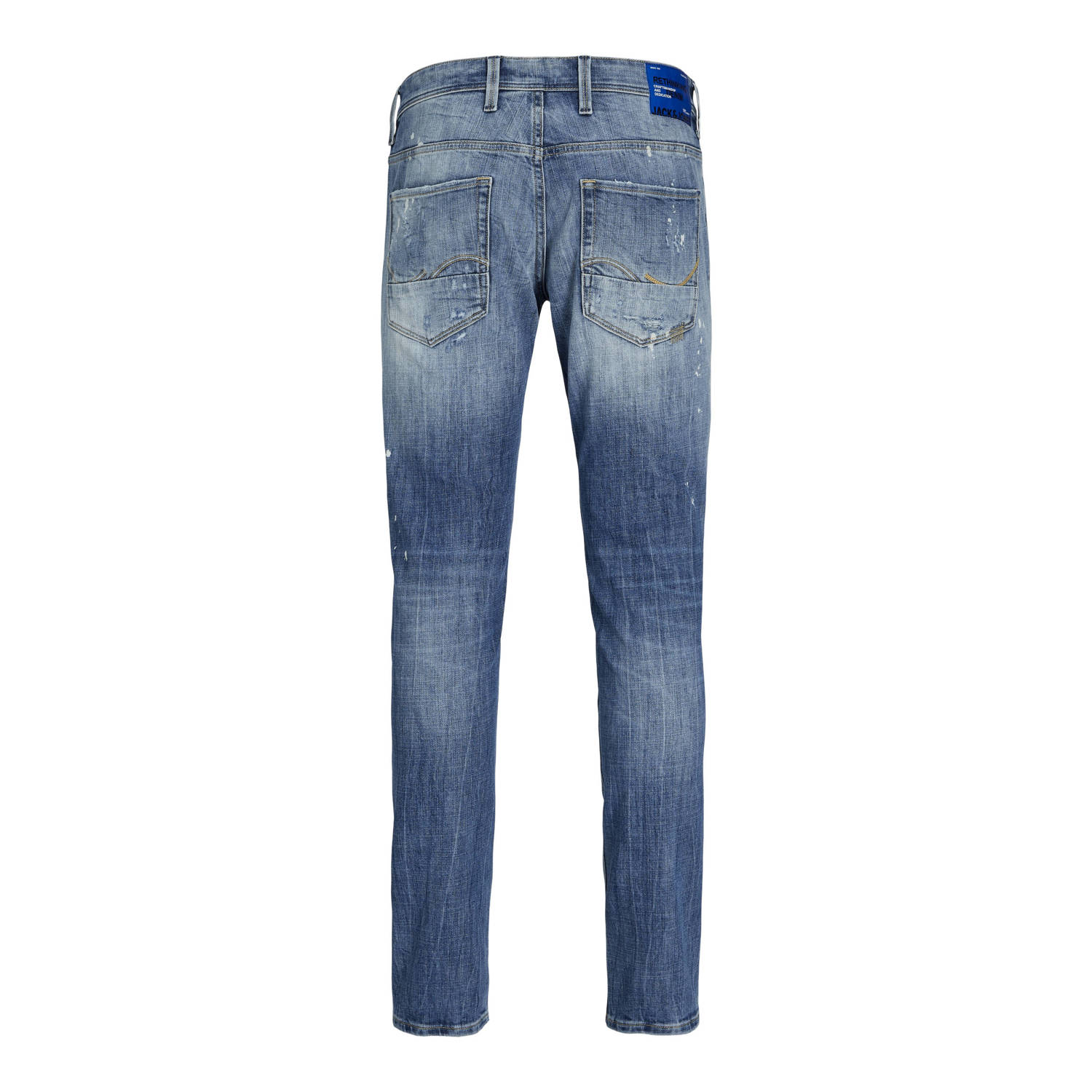 JACK & JONES JEANS INTELLIGENCE slim fit jeans JJIGLENN JJBLAIR blue denim