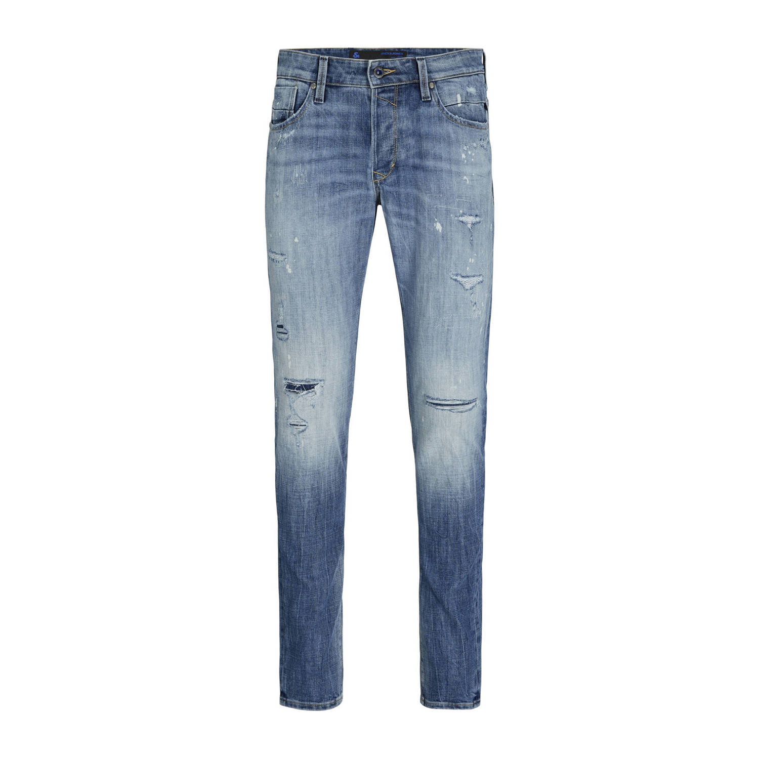 JACK & JONES JEANS INTELLIGENCE slim fit jeans JJIGLENN JJBLAIR blue denim