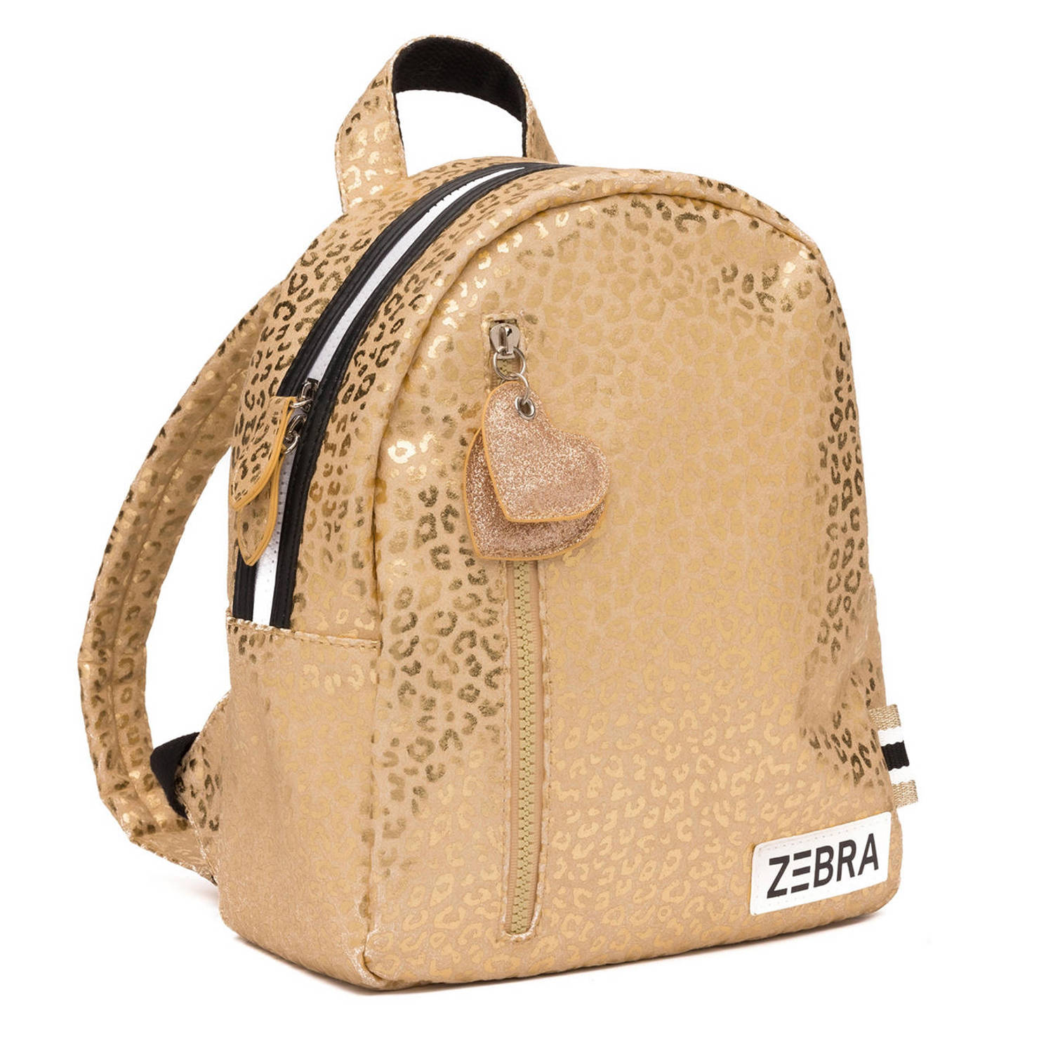 Zebra Trends rugzak Metallic Leo S goudkleurig