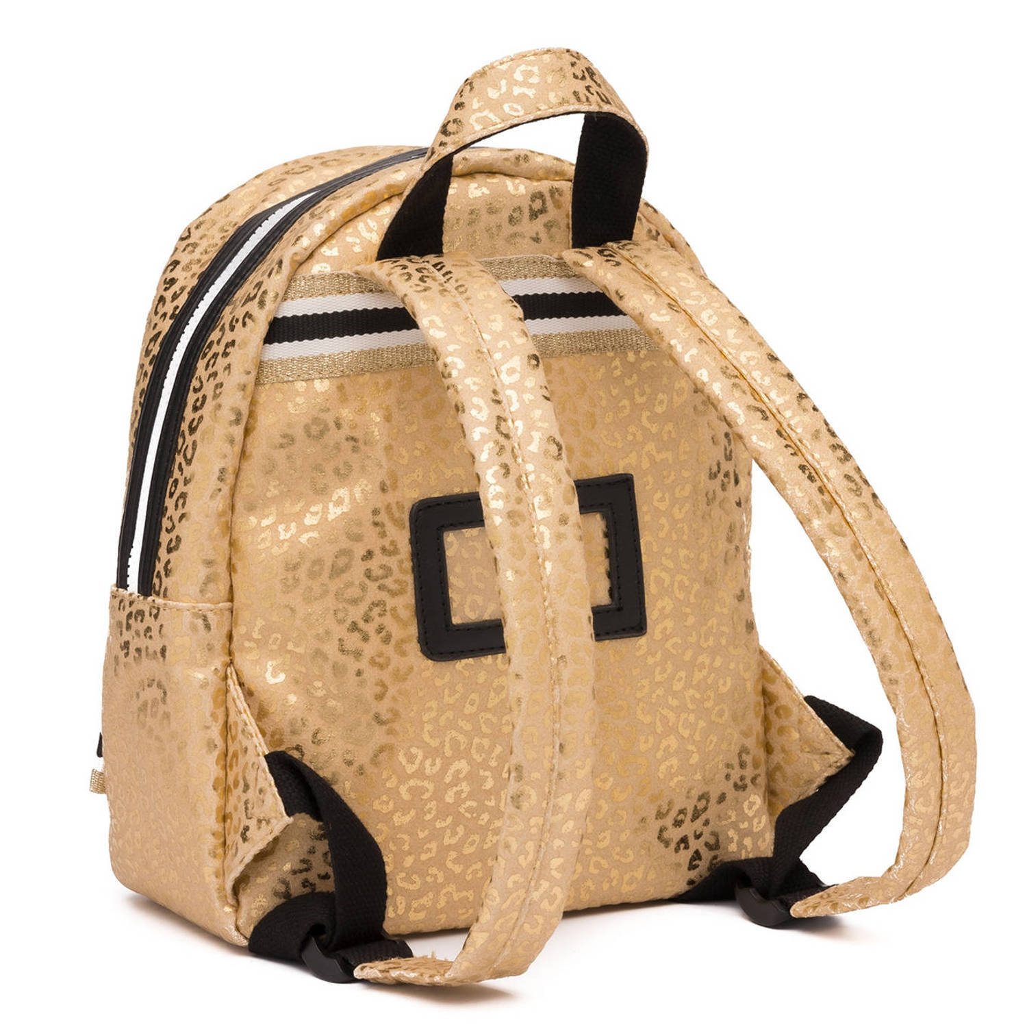 Zebra Trends rugzak Metallic Leo S goudkleurig