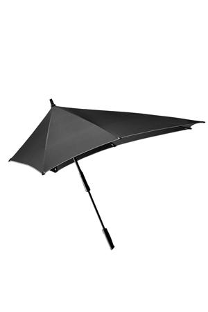 stormparaplu XXL Stick black reflective
