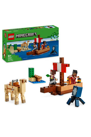 De piratenschipreis Bouwpakket voor Kinderen met Speelgoed Boot 21259 