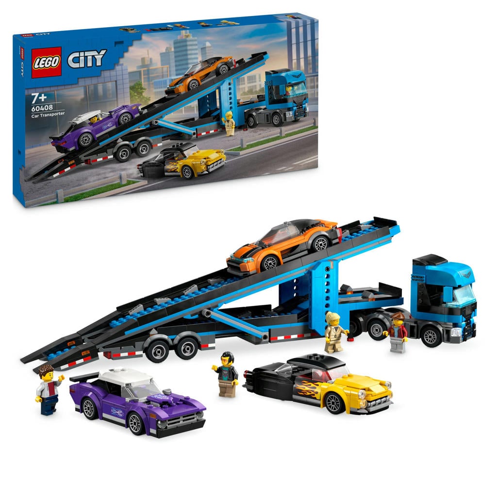 LEGO City Transportvoertuig met sportauto's Speelgoed voor Kinderen 60408