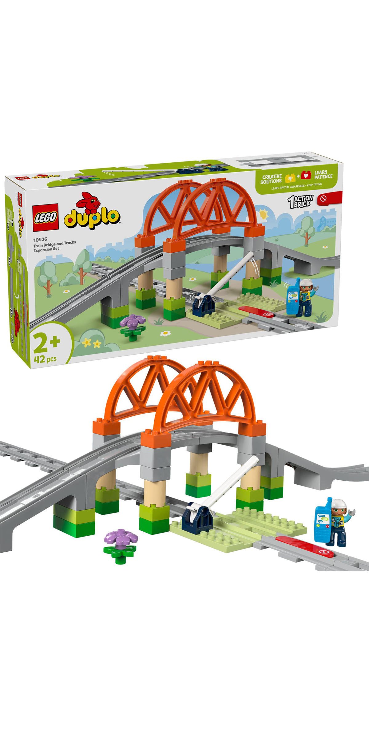 Stad Treinbrug en rails uitbreidingsset 10426
