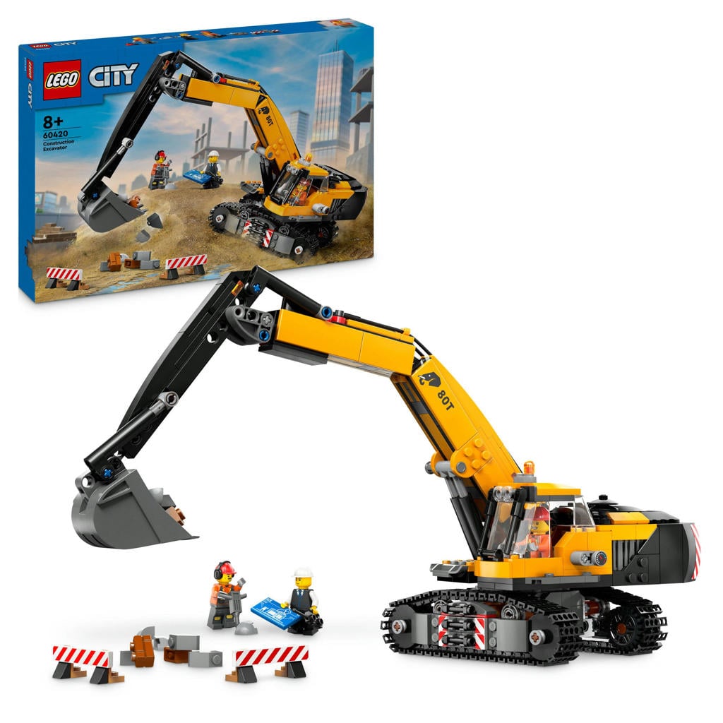 LEGO City Gele graafmachine Voertuig Speelgoed voor Kinderen 60420
