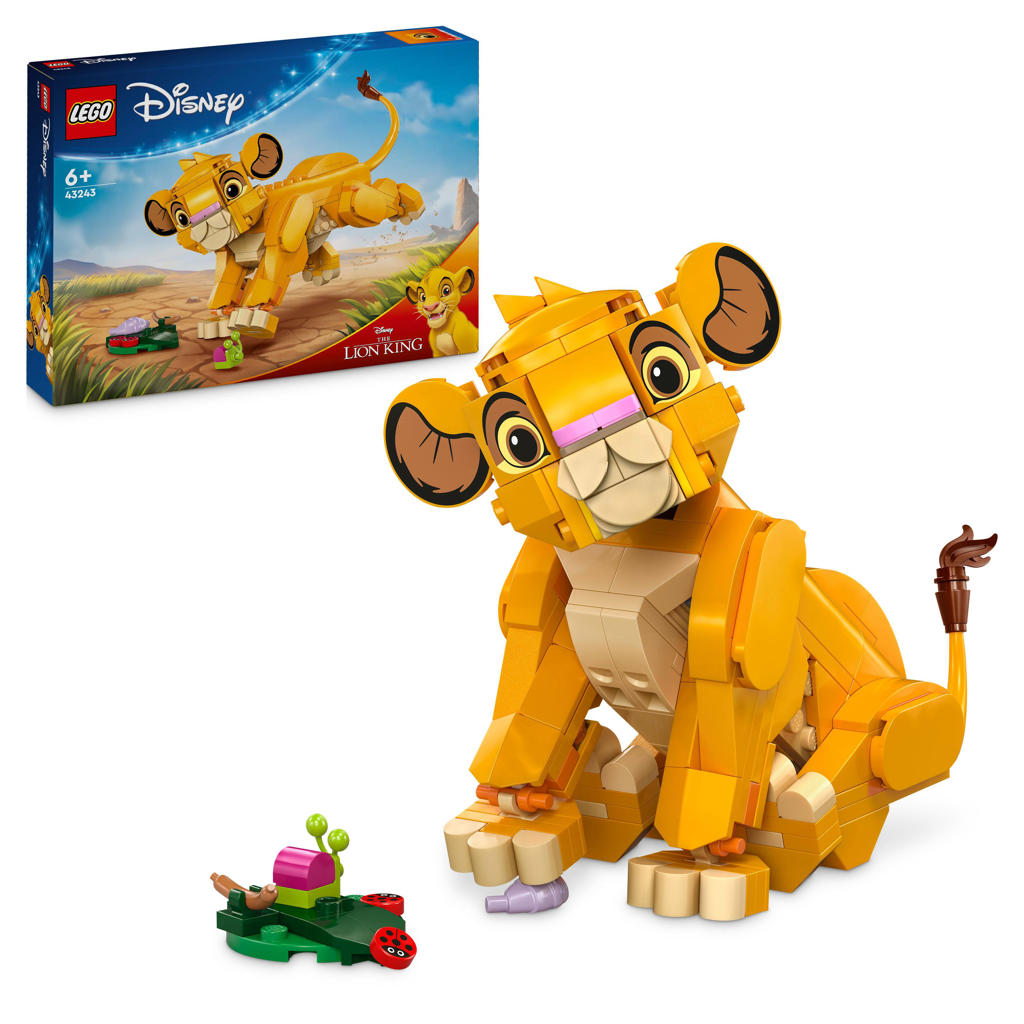 LEGO Disney Simba de Leeuwenkoning als welp, Bouwbaar Speelgoed voor kinderen 43243