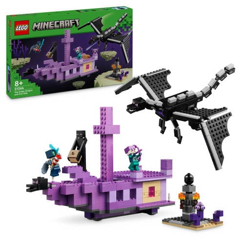 Wehkamp LEGO Minecraft De Enderdraak en het End-schip 21264 aanbieding