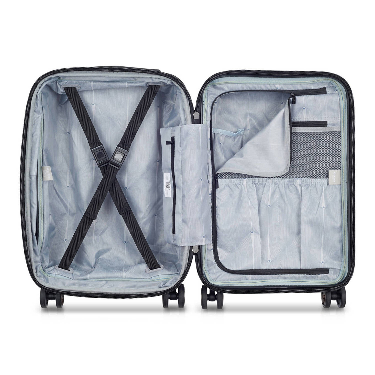 Delsey trolley Shadow 5.0 55 cm. Expandable zwart