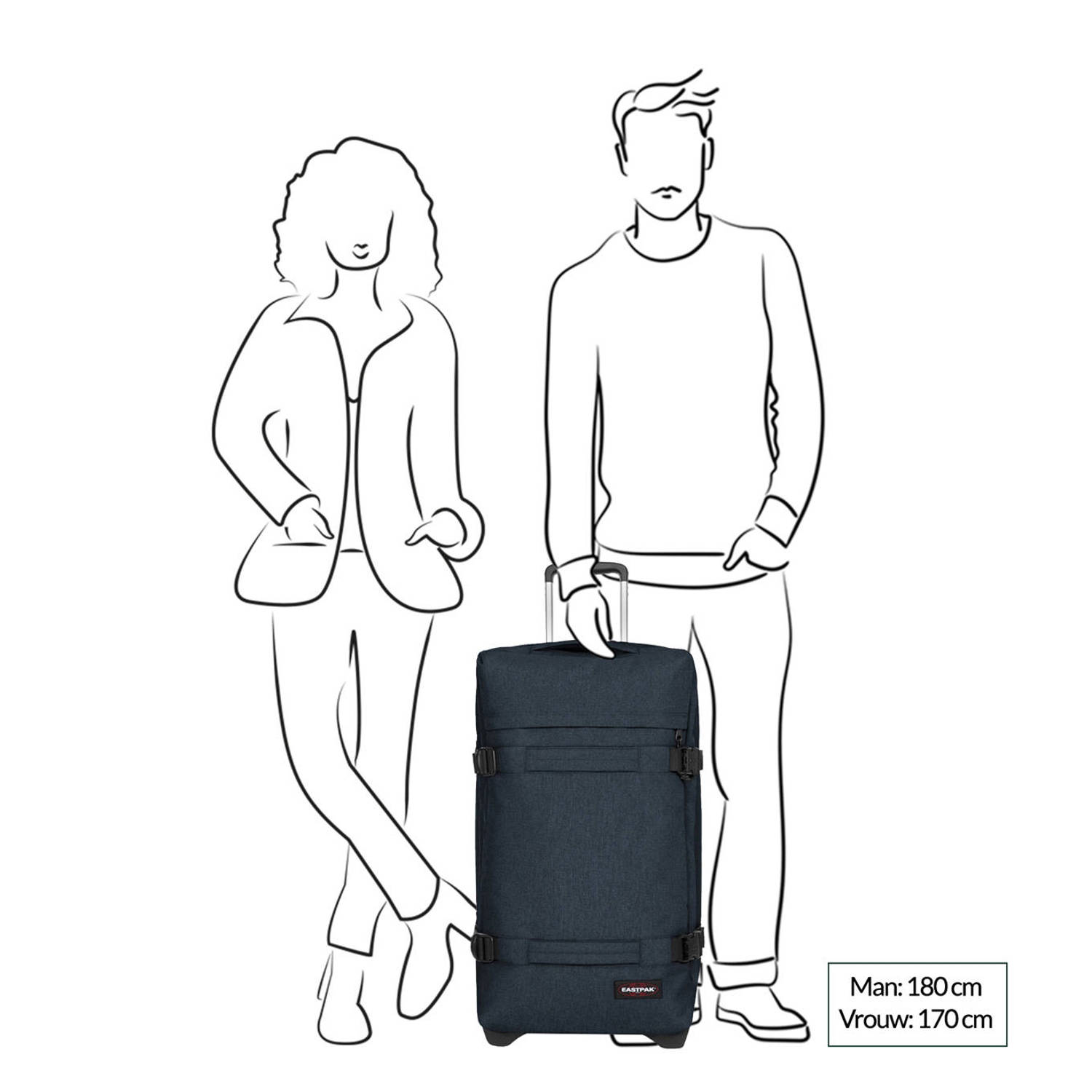 Eastpak reistas Transit'R L triple denim