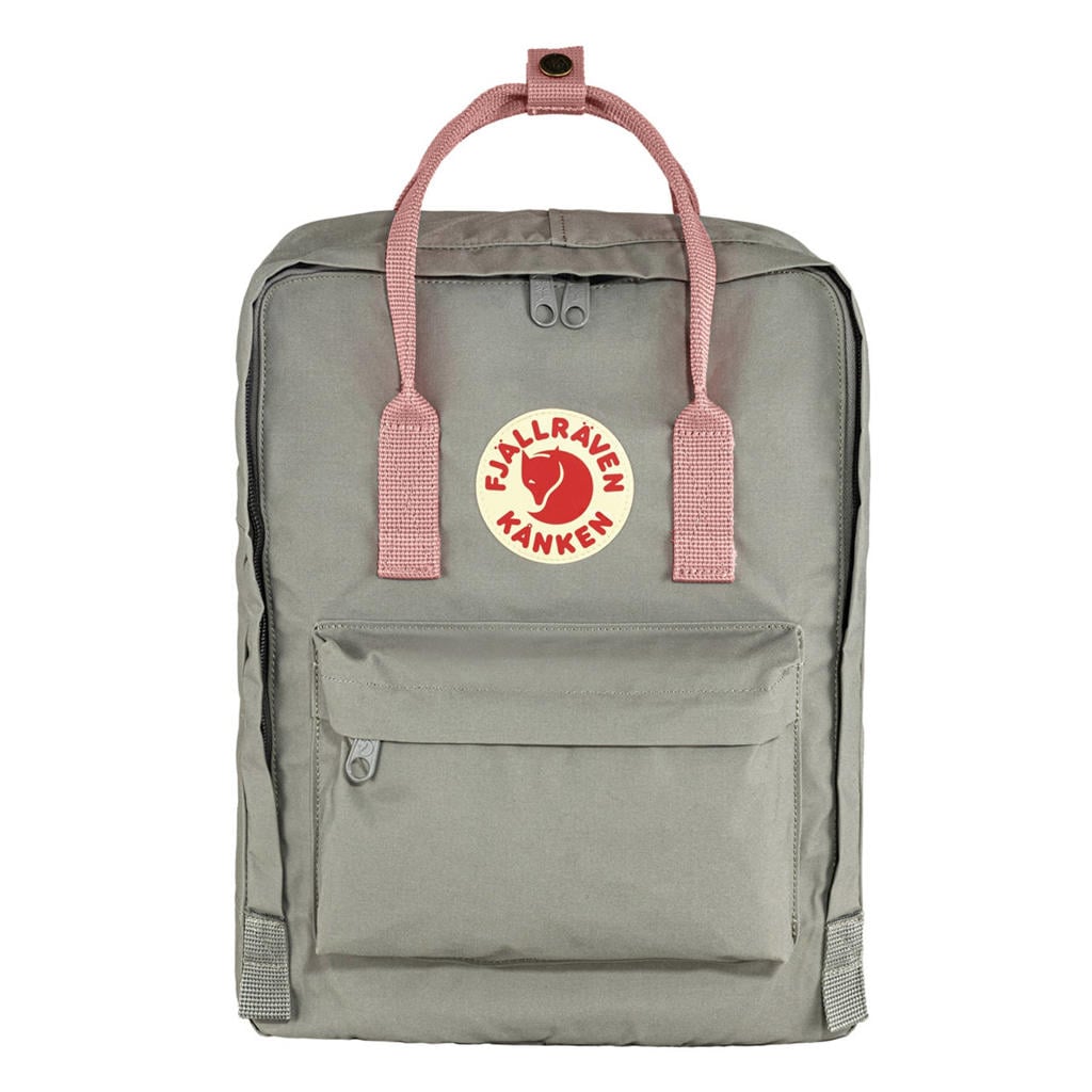Fjällräven rugzak Kanken lichtgrijs/roze