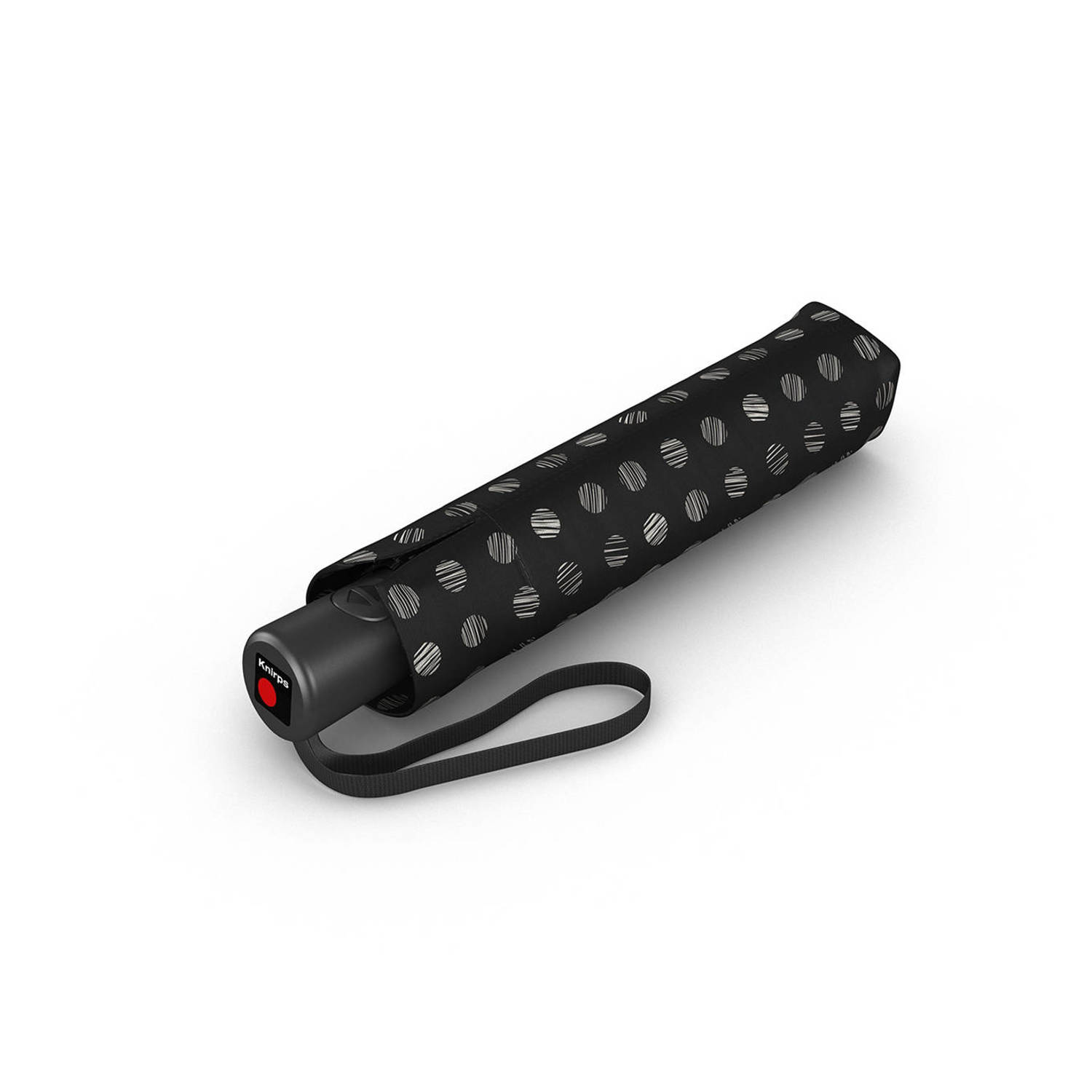 Knirps paraply A.200 Medium Duomatic zwart wit