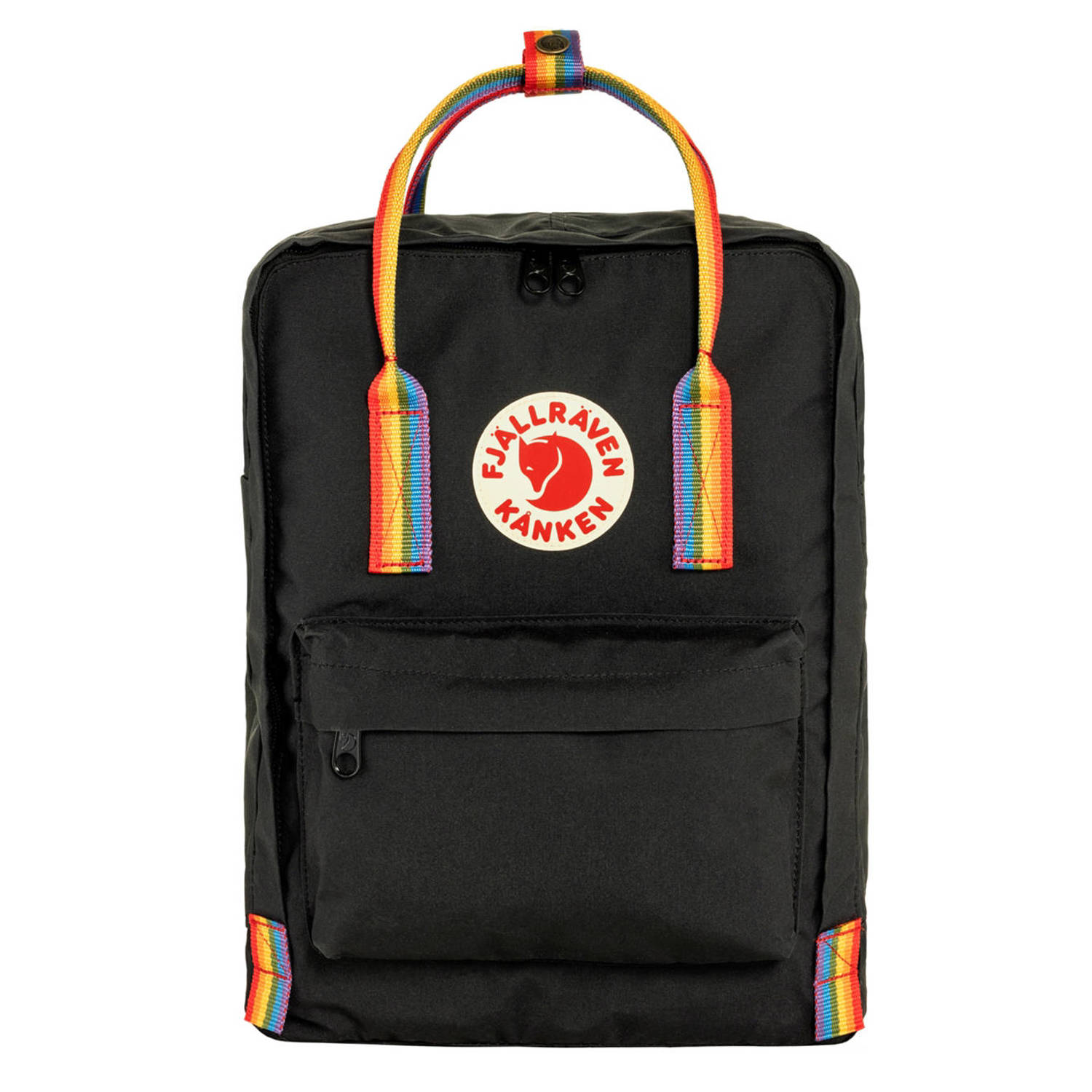 Fjällräven Regenboog Zwarte Rugzak met Meerdere Zakken Black Heren