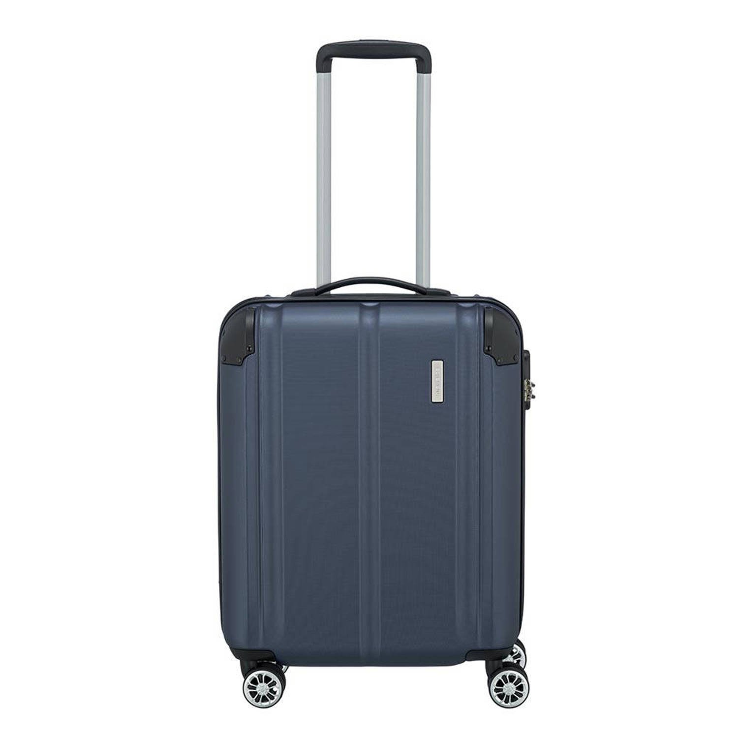 Travelite trolley City 55 cm. donkerblauw