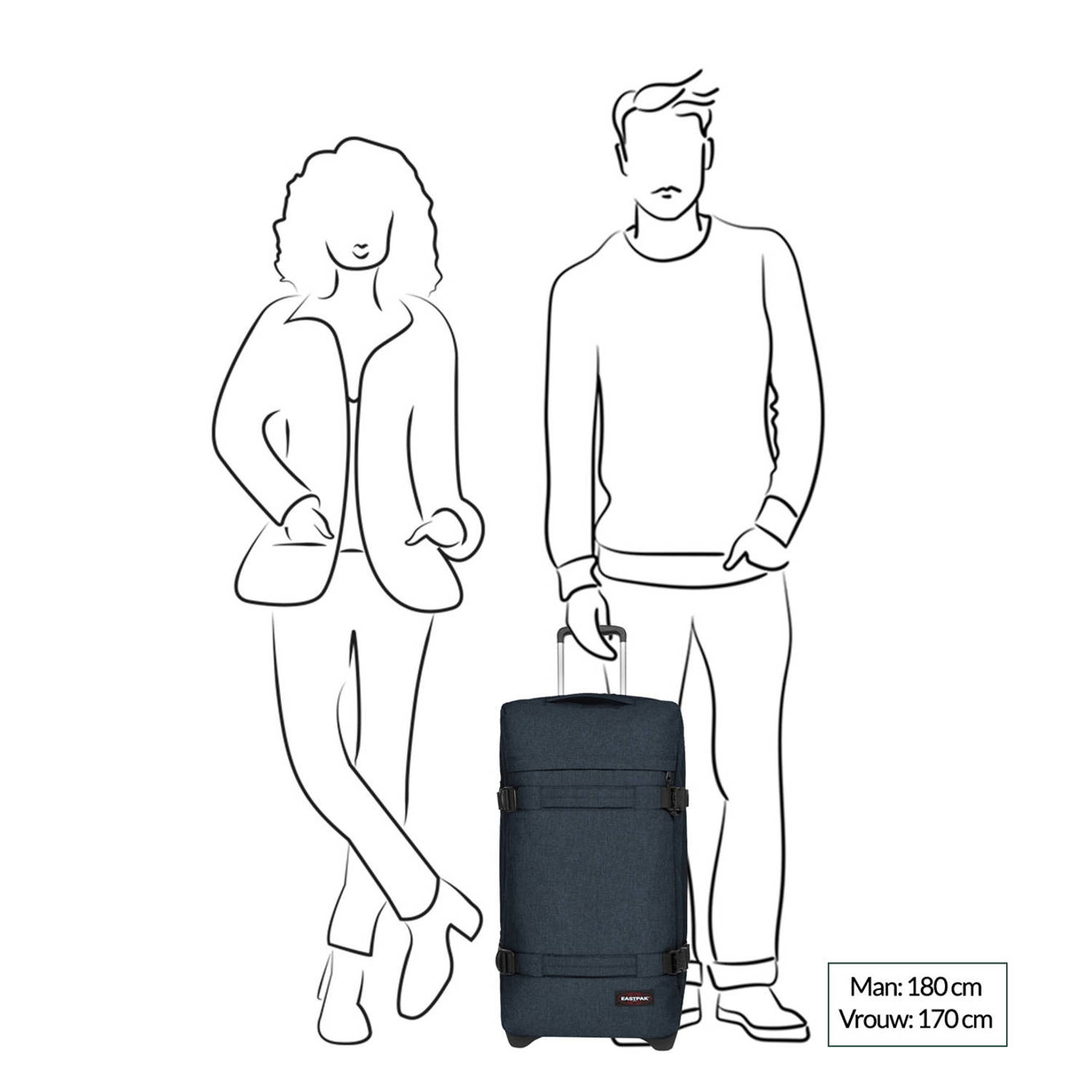 Eastpak reistas Transit'R M triple denim