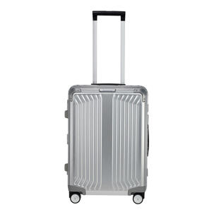 trolley Lite-Box Alu 55 cm. zilverkleurig
