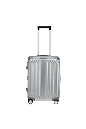 trolley Lite-Box Alu 55 cm. zilverkleurig