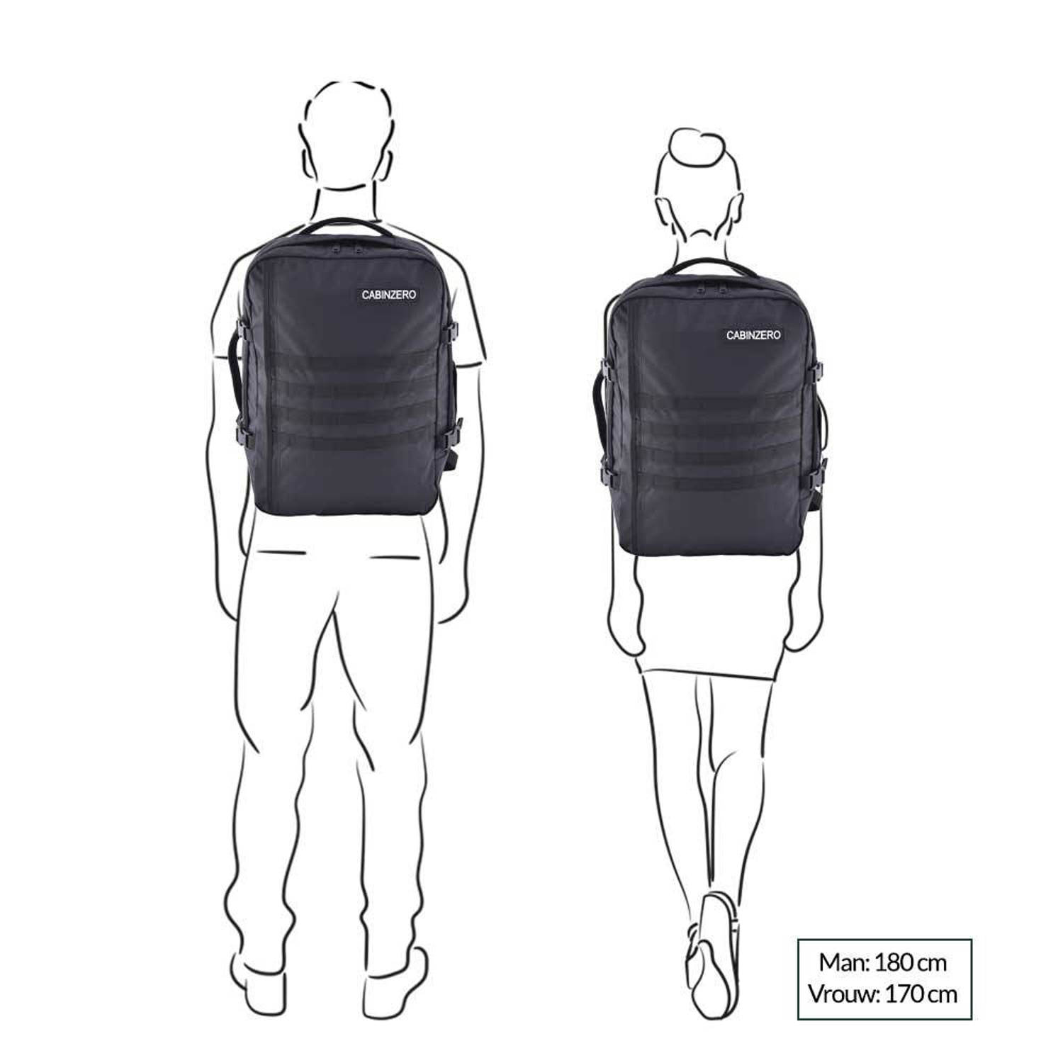 CabinZero rugzak Military Lightweight 44L zwart