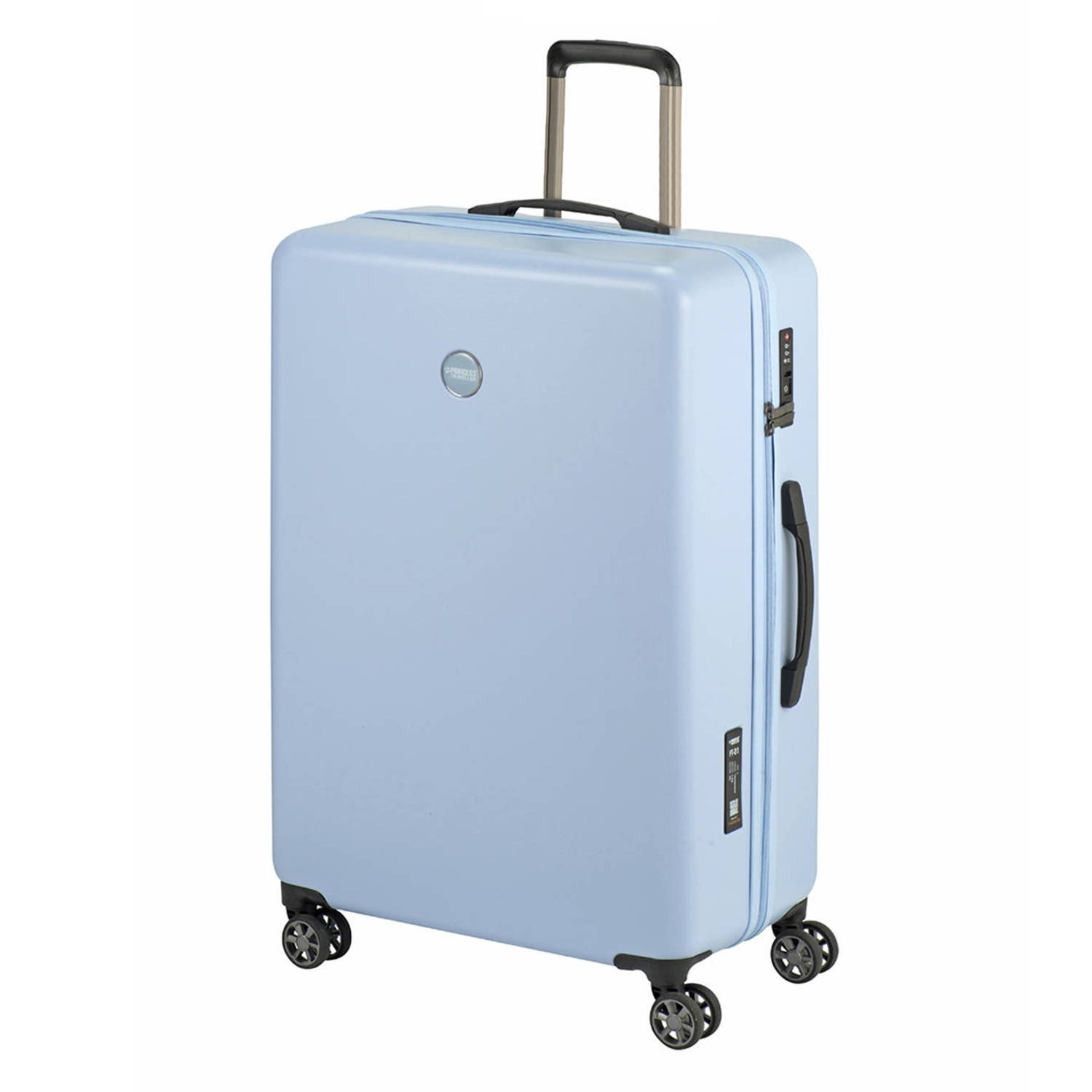 Princess Traveller trolley PT-01 Deluxe 77 cm. lichtblauw