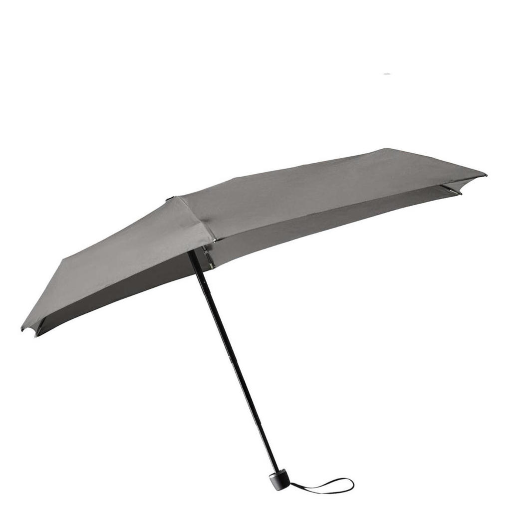 Senz opvouwbare stormparaplu Micro Manual silk grey