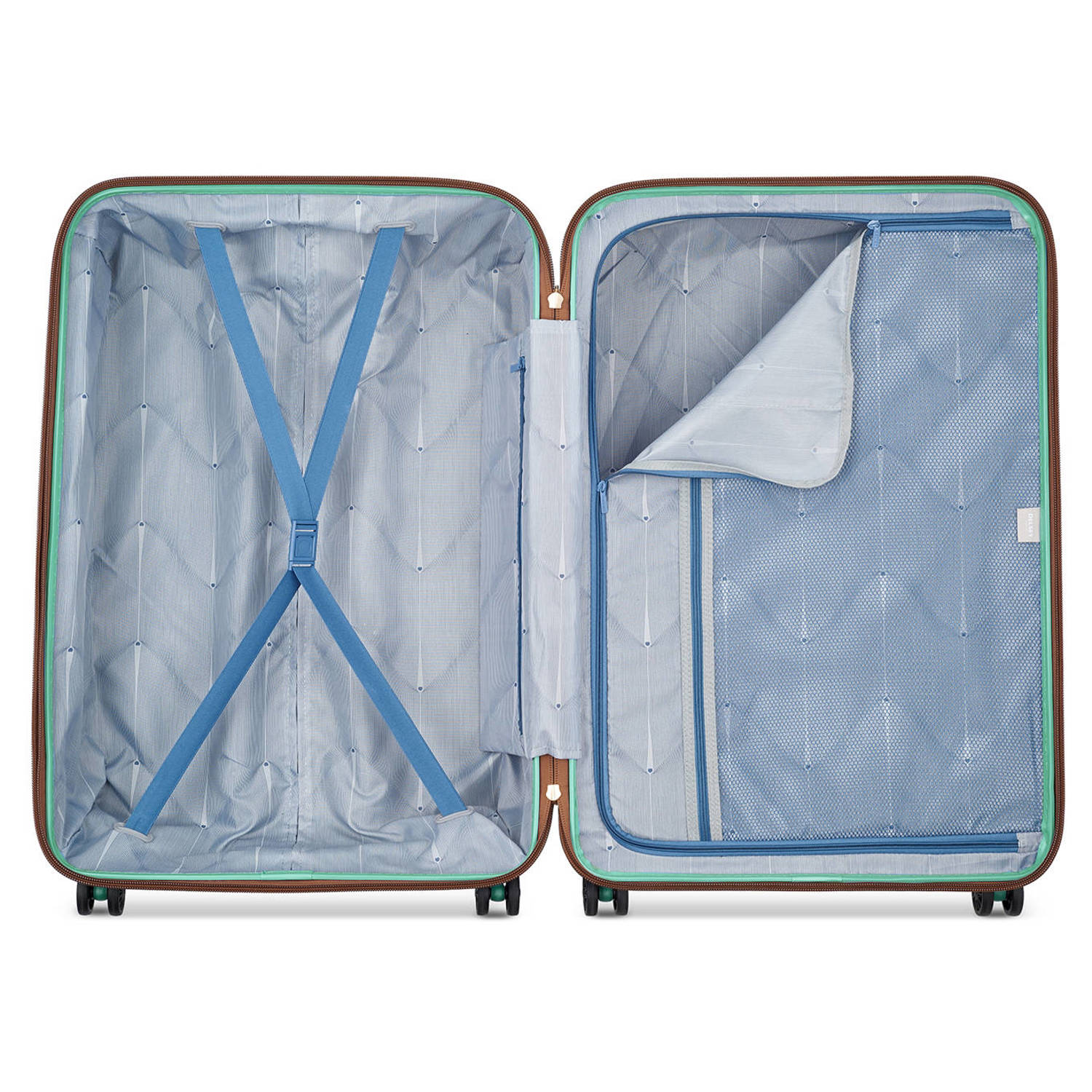 Delsey trolley Freestyle 76 cm. mintgroen