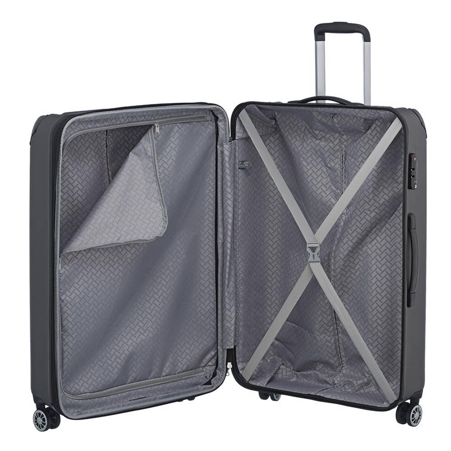 Travelite trolley City 77 cm. Expandable antraciet