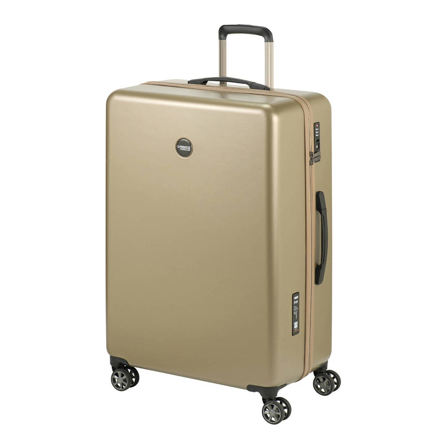 Princess Traveller trolley PT-01 Deluxe 77 cm. goudkleurig