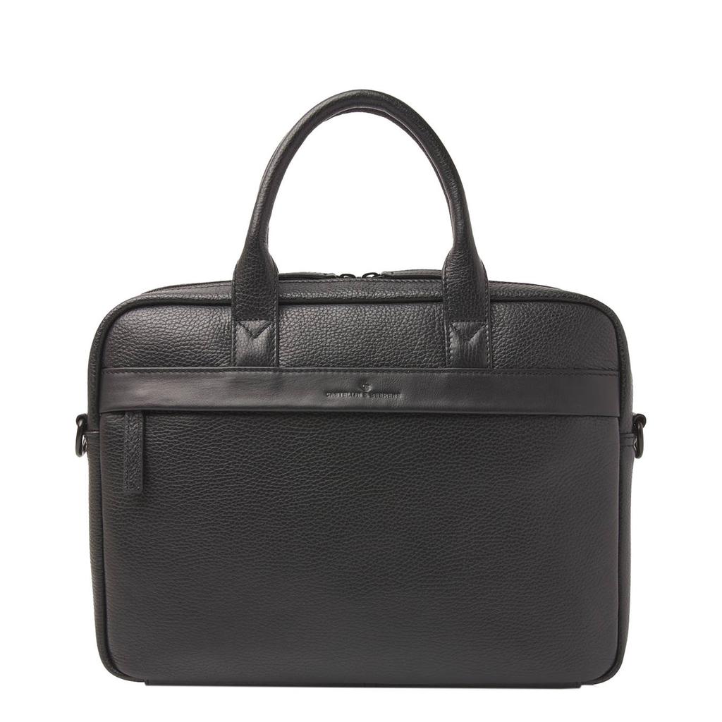 Castelijn & Beerens 13 inch leren laptoptas Onyx + tablet zwart