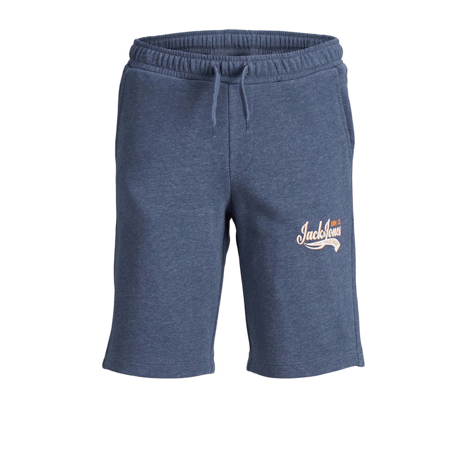 JACK & JONES JUNIOR sweatshort JPSTLOGO met logo middenblauw