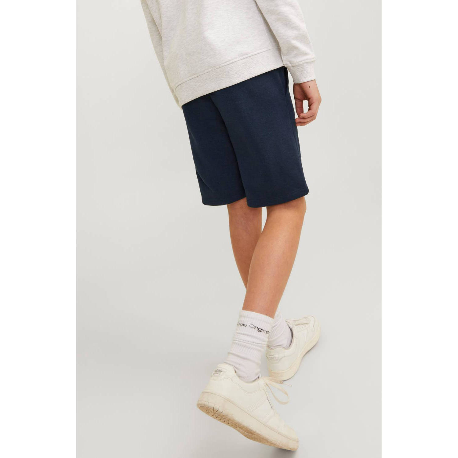 JACK & JONES JUNIOR sweatshort JPSTLOGO met logo donkerblauw