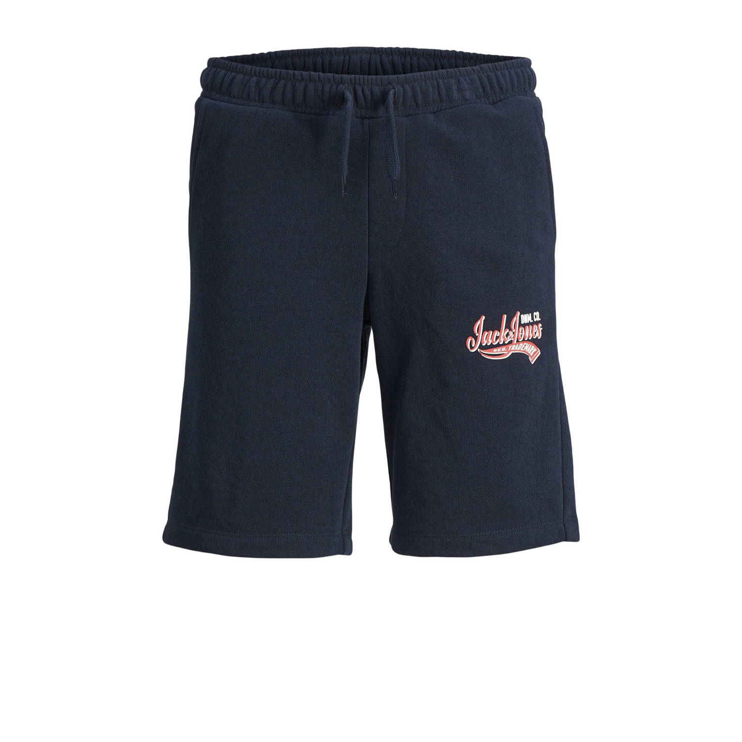 Jack & jones JUNIOR sweatshort JPSTLOGO met logo donkerblauw Korte broek 116