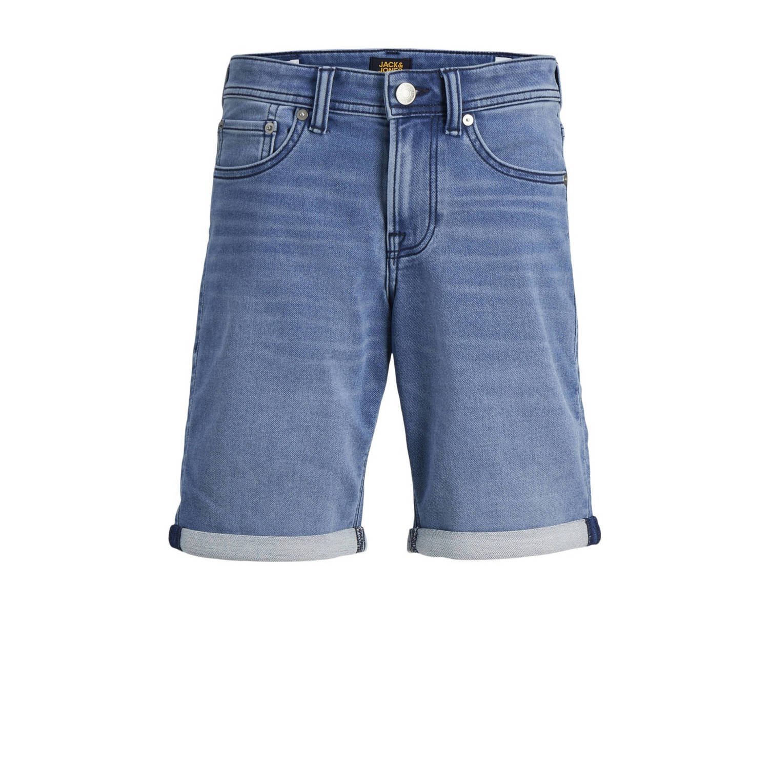 Jack & jones JUNIOR denim short JJIRICK JJICON blue denim 341 Korte broek Blauw Jongens Stretchdenim 152