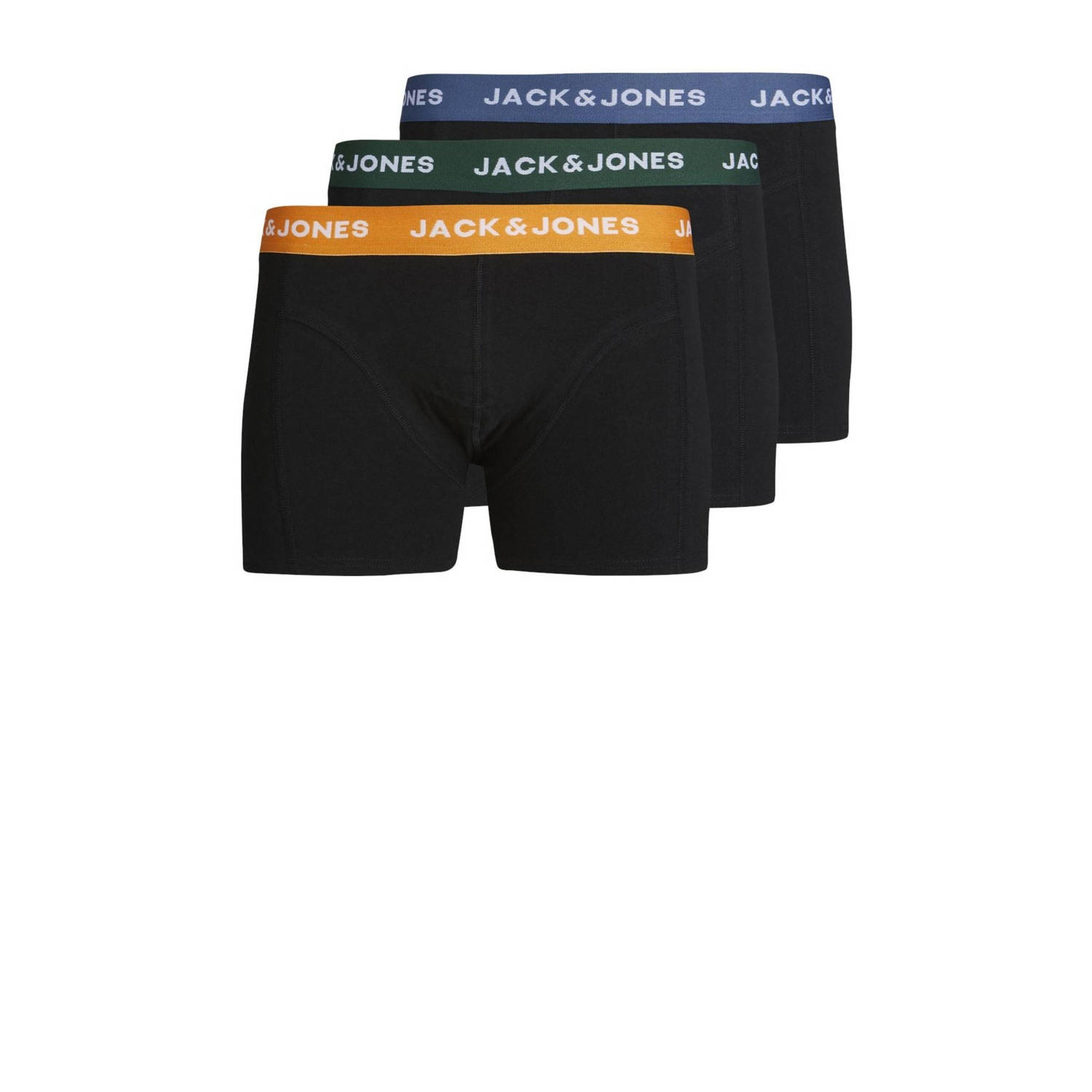 JACK & JONES JUNIOR boxershort JACGAB set van 3 zwart multicolor