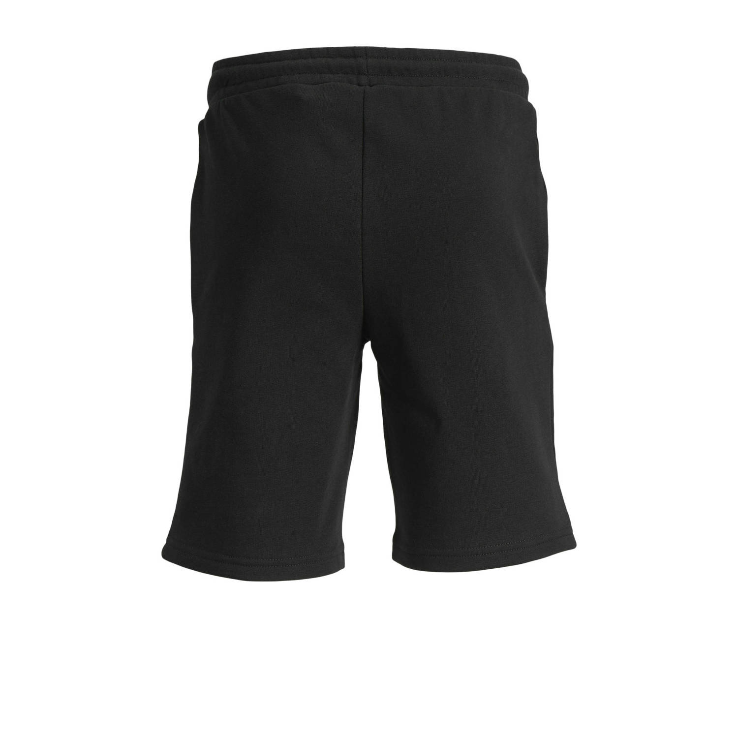 JACK & JONES JUNIOR sweatshort JPSTSWIFT met printopdruk zwart