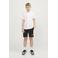 JACK & JONES JUNIOR sweatshort JPSTSWIFT met printopdruk zwart