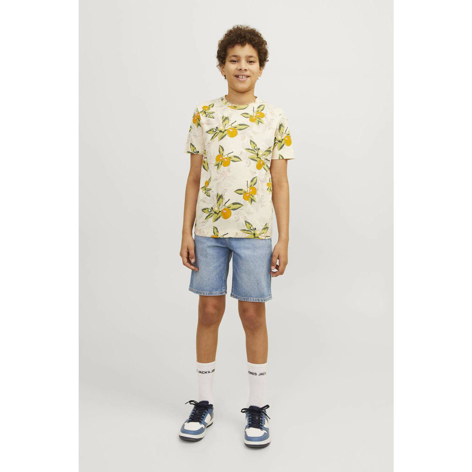 JACK & JONES JUNIOR denim short JJICHRIS JJORIGINAL blue denim