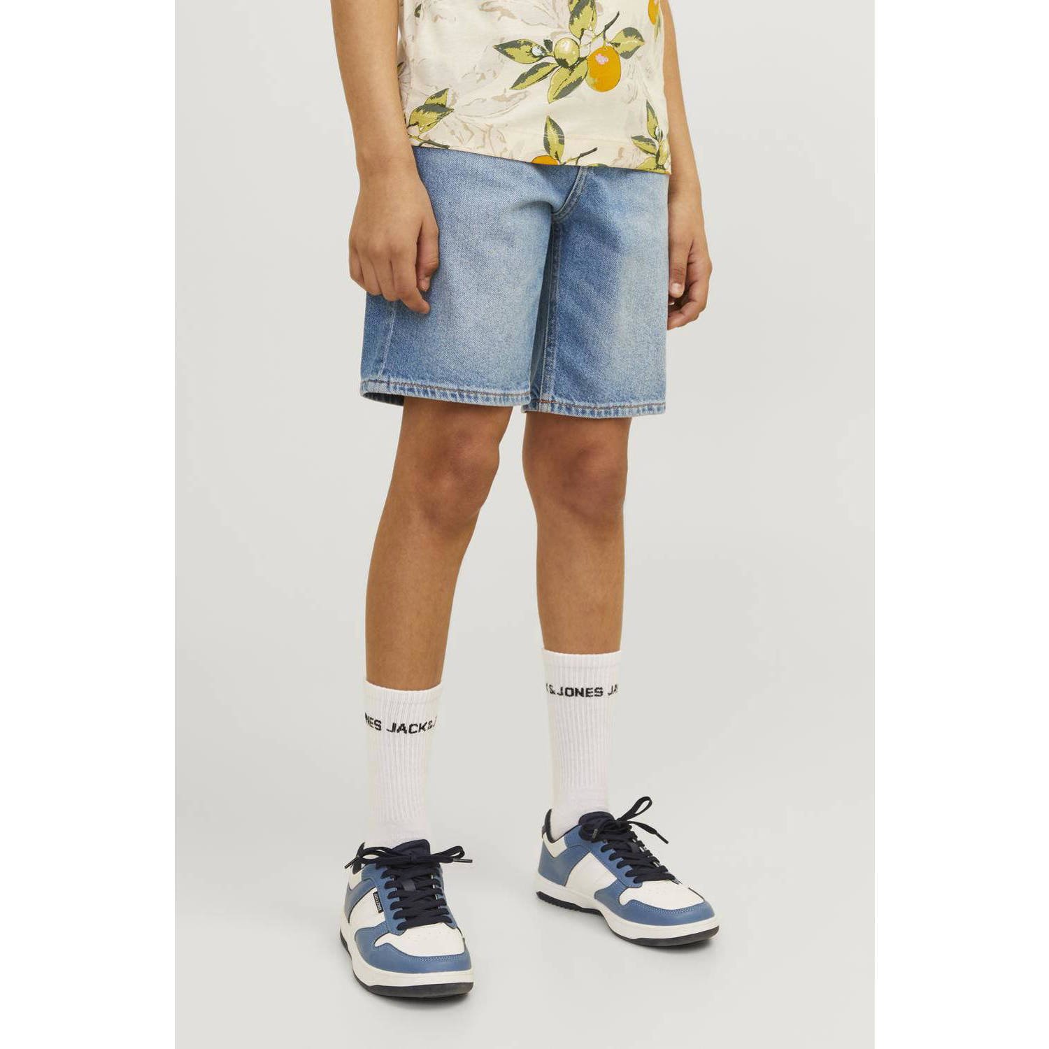JACK & JONES JUNIOR denim short JJICHRIS JJORIGINAL blue denim