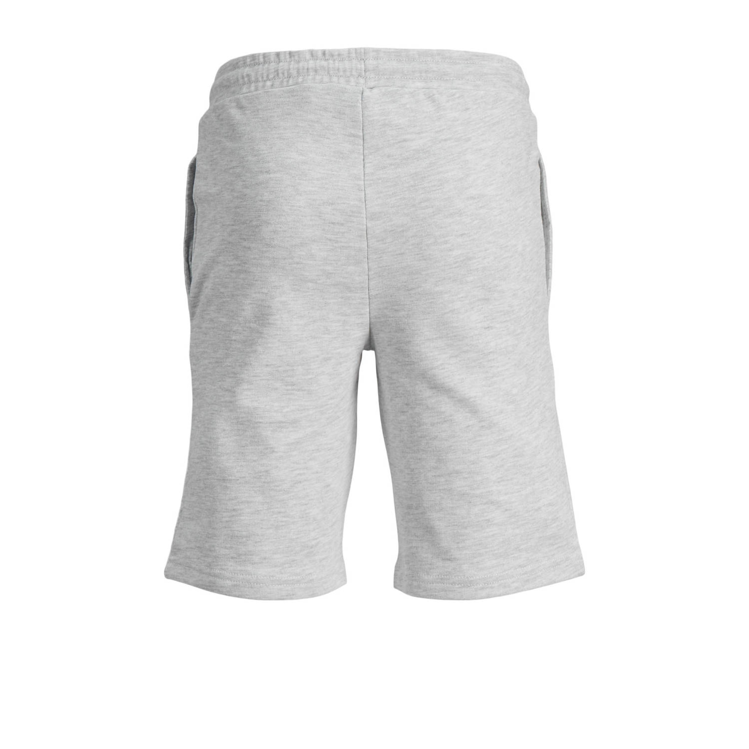 JACK & JONES JUNIOR sweatshort JPSTSWIFT met printopdruk wit melange