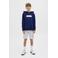 JACK & JONES JUNIOR sweatshort JPSTSWIFT met printopdruk wit melange