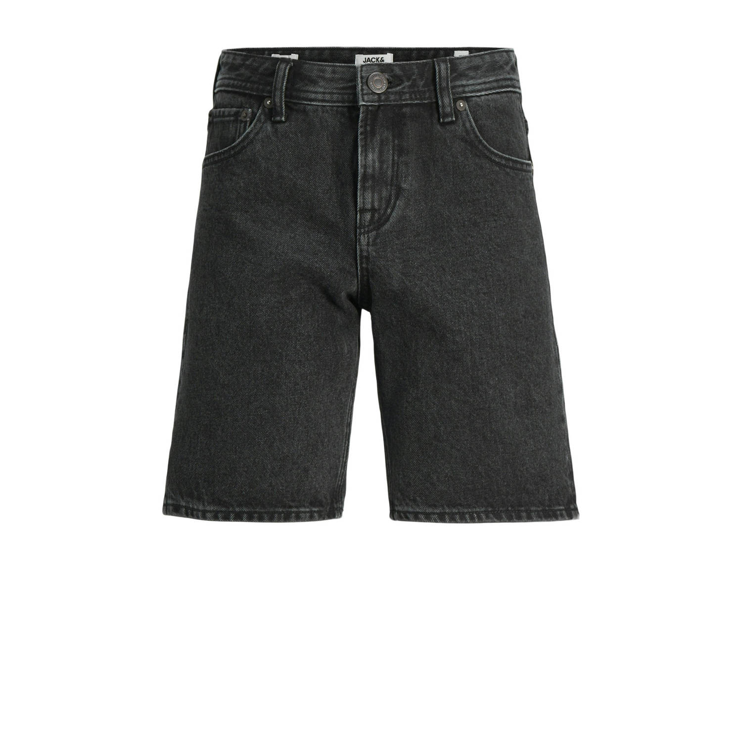 Jack & jones JUNIOR denim short JJICHRIS JJORIGINAL black denim Korte broek Zwart 128