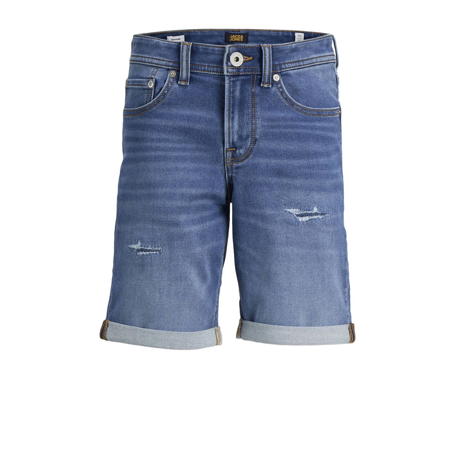 JACK & JONES JUNIOR denim short JJIRICK JJICON blue denim 633