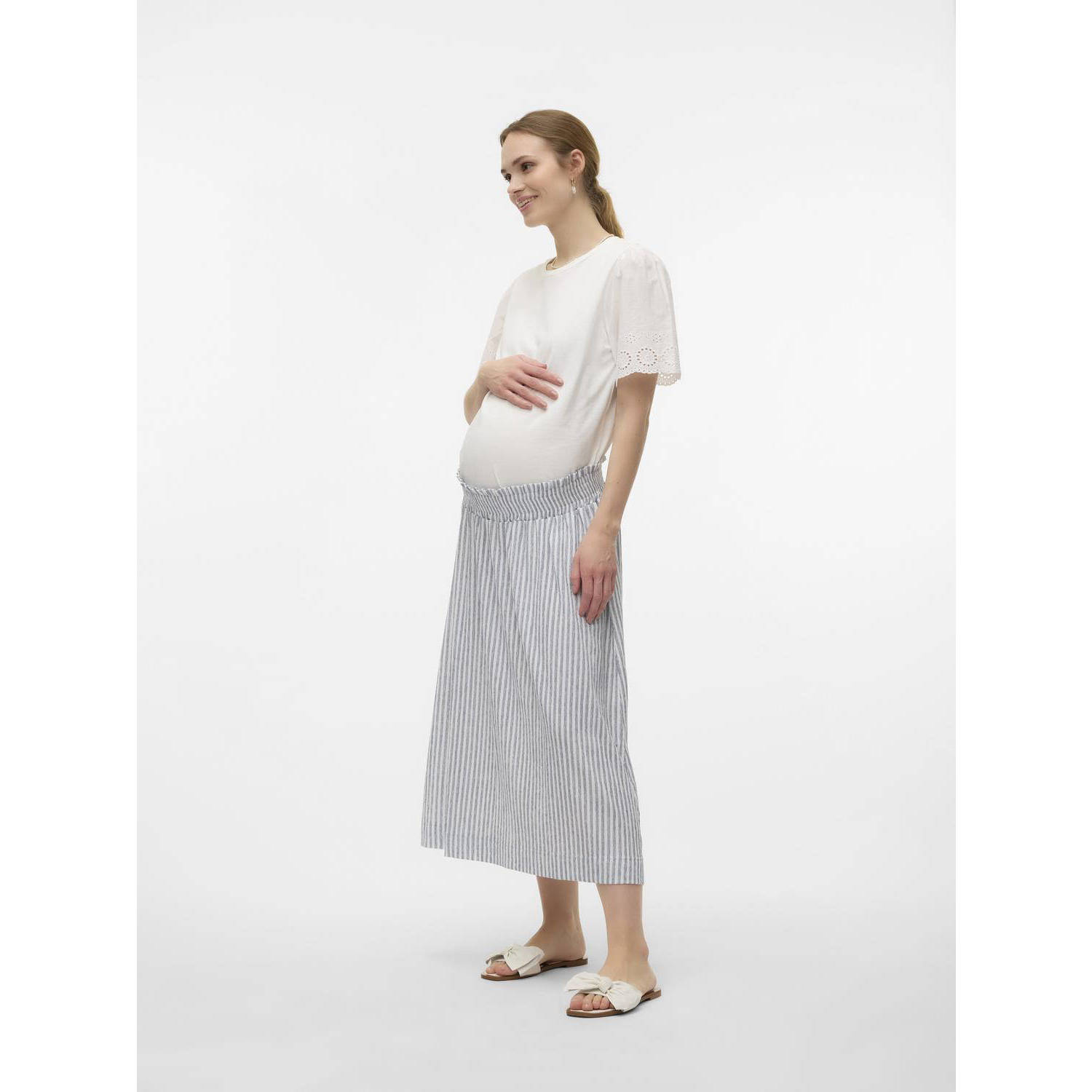 VERO MODA MATERNITY zwangerschapsblouse VMMEMILY wit