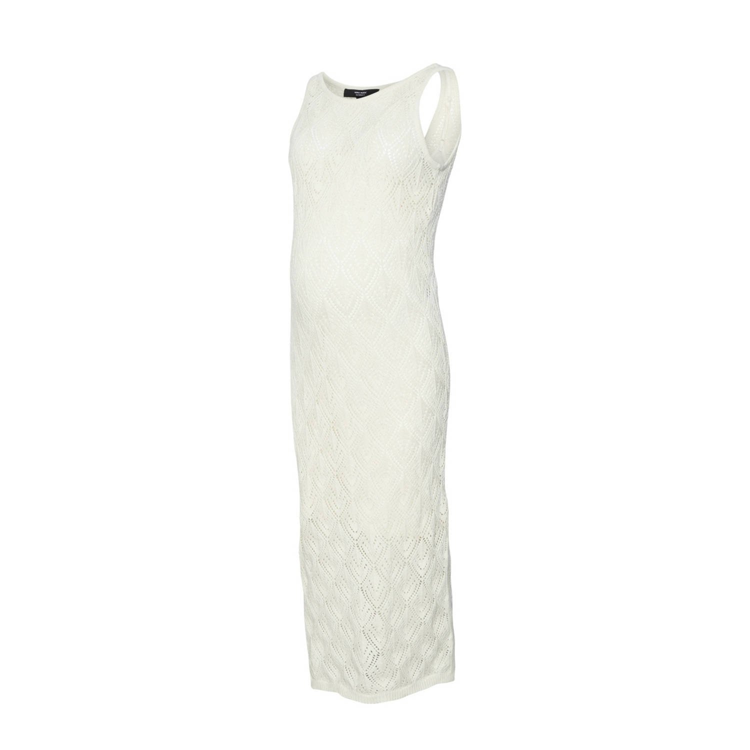 VERO MODA MATERNITY zwangerschapsjurk VMMRIVIERA offwhite Ecru Dames Katoen Ronde hals XXL